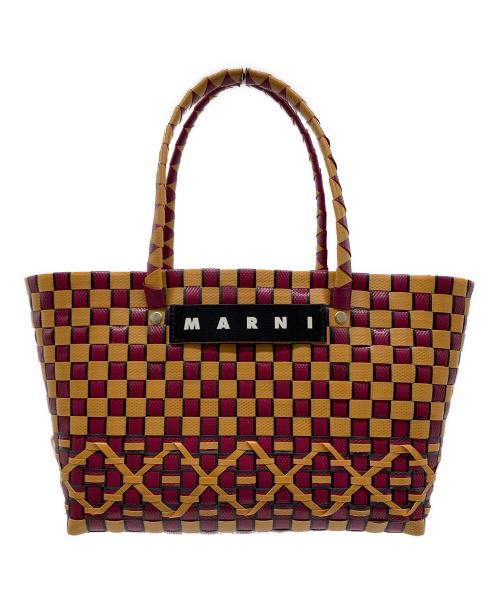 MARNI（マルニ）MARNI (マルニ) MARNI　ピクニックバッグ ベージュ×パープルの古着・服飾アイテム