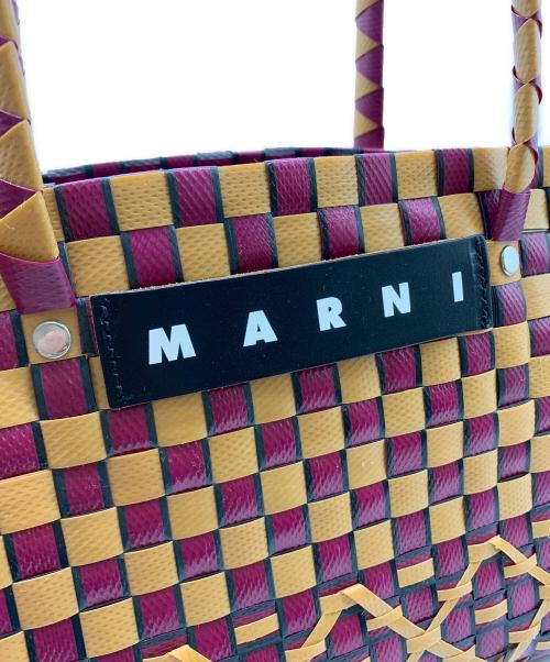 MARNI（マルニ）MARNI (マルニ) MARNI　ピクニックバッグ ベージュ×パープルの古着・服飾アイテム