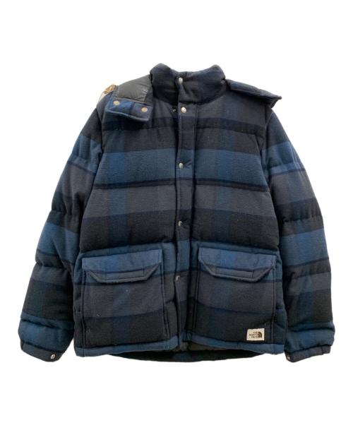 THE NORTH FACE（ザ ノース フェイス）THE NORTH FACE (ザ ノース フェイス) THE NORTH FACE　ジップアップパーカー ブラック×ブルー サイズ:Mの古着・服飾アイテム