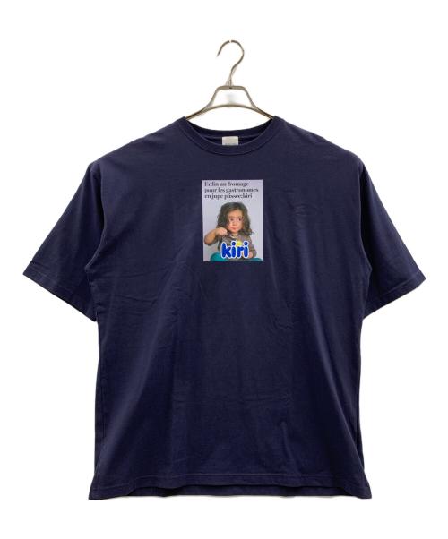 WIDE DAD（ワイド ダット）WIDE DAD (ワイド ダット) KIRI (キリ) WIDE DAD　KIRI　半袖Tシャツ ネイビー サイズ:2の古着・服飾アイテム