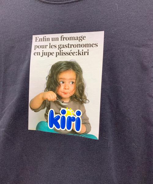 WIDE DAD（ワイド ダット）WIDE DAD (ワイド ダット) KIRI (キリ) WIDE DAD　KIRI　半袖Tシャツ ネイビー サイズ:2の古着・服飾アイテム