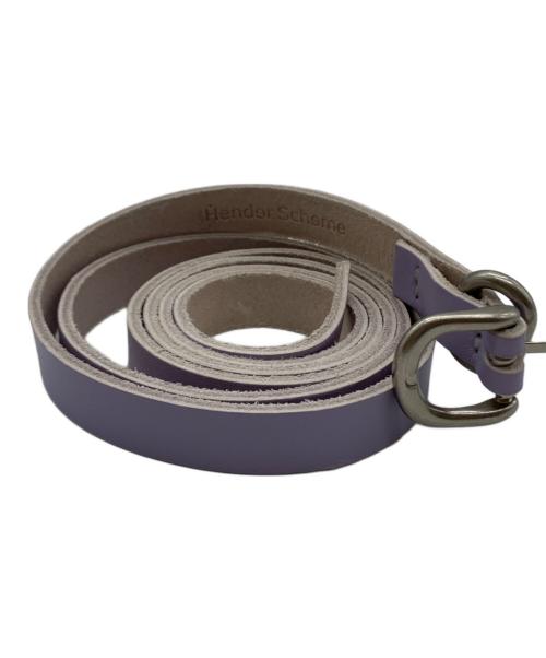 HENDER SCHEME（エンダースキーマ）Hender Scheme (エンダースキーマ) Hender Scheme（エンダースキーマ）レザーベルト ラベンダーの古着・服飾アイテム