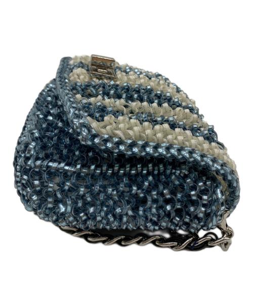 ANTEPRIMA（アンテプリマ）ANTEPRIMA (アンテプリマ) ANTEPRIMA　チェーンショルダーバッグ ホワイト×ブルーの古着・服飾アイテム