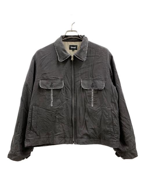 Schott（ショット）Schott (ショット) Schott　ジップジャケット グレー サイズ:Lの古着・服飾アイテム