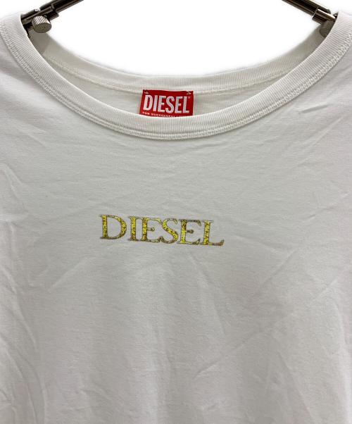 DIESEL（ディーゼル）DIESEL (ディーゼル) DIESEL　半袖Tシャツ ホワイト サイズ:XLの古着・服飾アイテム