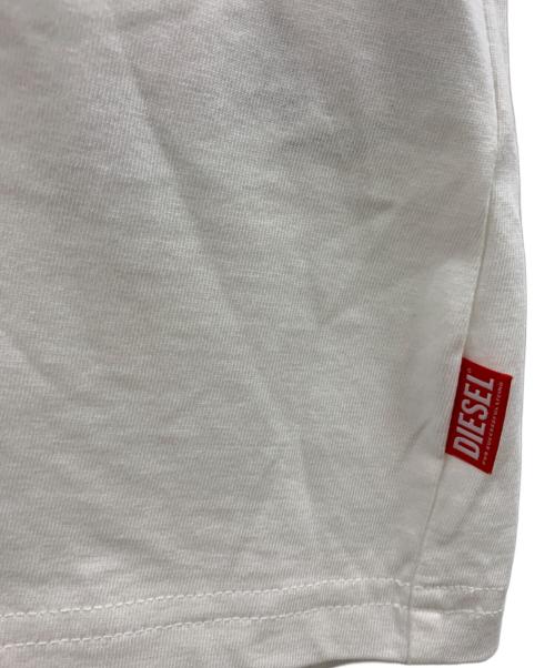 DIESEL（ディーゼル）DIESEL (ディーゼル) DIESEL　半袖Tシャツ ホワイト サイズ:XLの古着・服飾アイテム