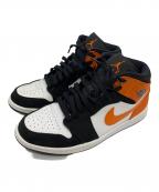 NIKEナイキ）の古着「NIKE　ハイカットスニーカー」｜ホワイト×オレンジ