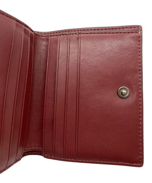 COACH（コーチ）COACH (コーチ) COACH　3つ折り財布 ベージュ×ピンクの古着・服飾アイテム