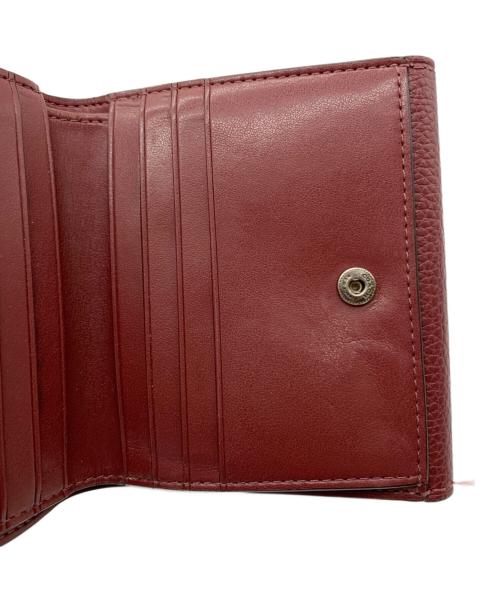 COACH（コーチ）COACH (コーチ) COACH　3つ折り財布 ベージュ×ピンクの古着・服飾アイテム