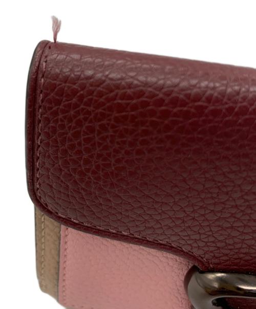 COACH（コーチ）COACH (コーチ) COACH　3つ折り財布 ベージュ×ピンクの古着・服飾アイテム