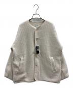 URBAN RESEARCH DOORSアーバンリサーチドアーズ）の古着「URBAN RESEARCH DOORS　キルトノーカラージャケット」｜ベージュ