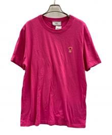 AMI Alexandre Mattiussi（アミアレクサンドルマテュッシ）の古着「AMI Alexandre Mattiussi（アミアレクサンドルマテュッシ）半袖カットソー」｜ピンク