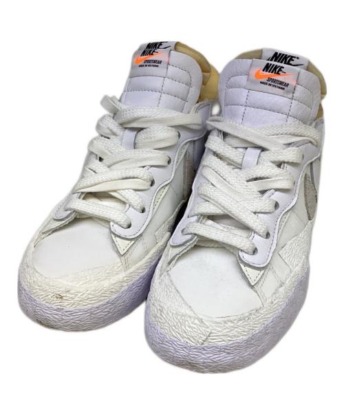 NIKE（ナイキ）NIKE (ナイキ) sacai (サカイ) Blazer Low　White Patent Leather ホワイト サイズ:24の古着・服飾アイテム