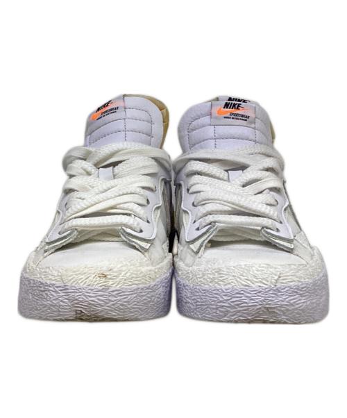 NIKE（ナイキ）NIKE (ナイキ) sacai (サカイ) Blazer Low　White Patent Leather ホワイト サイズ:24の古着・服飾アイテム