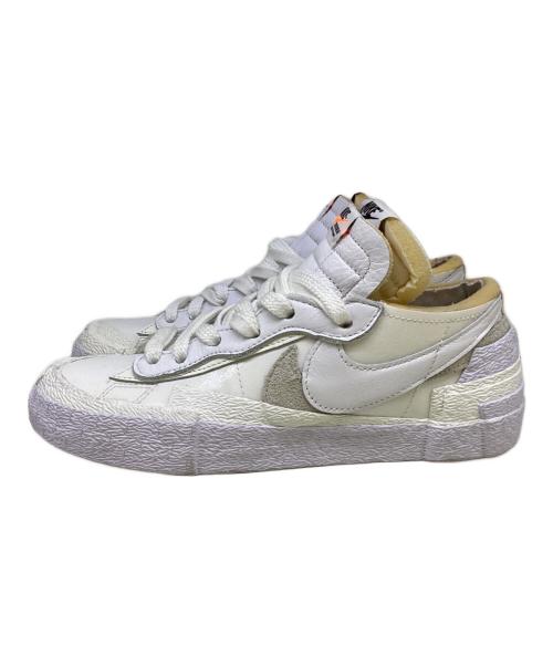 NIKE（ナイキ）NIKE (ナイキ) sacai (サカイ) Blazer Low　White Patent Leather ホワイト サイズ:24の古着・服飾アイテム