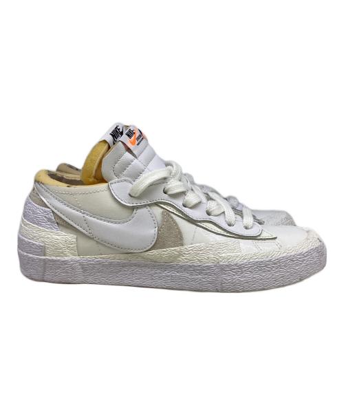 NIKE（ナイキ）NIKE (ナイキ) sacai (サカイ) Blazer Low　White Patent Leather ホワイト サイズ:24の古着・服飾アイテム