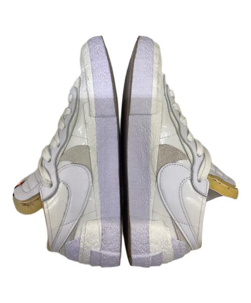 NIKE（ナイキ）NIKE (ナイキ) sacai (サカイ) Blazer Low　White Patent Leather ホワイト サイズ:24の古着・服飾アイテム