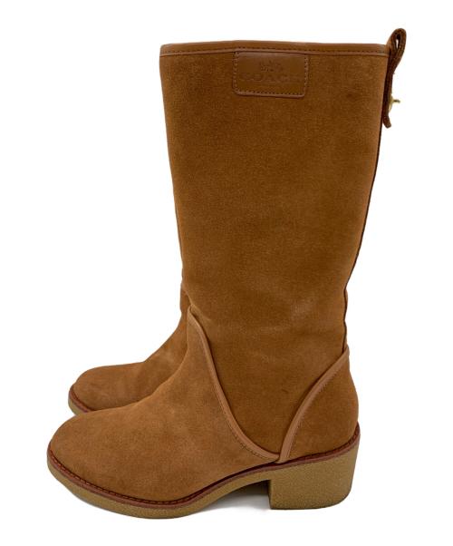 COACH（コーチ）COACH (コーチ) COACH　スウェードロングブーツ ブラウン サイズ:38の古着・服飾アイテム