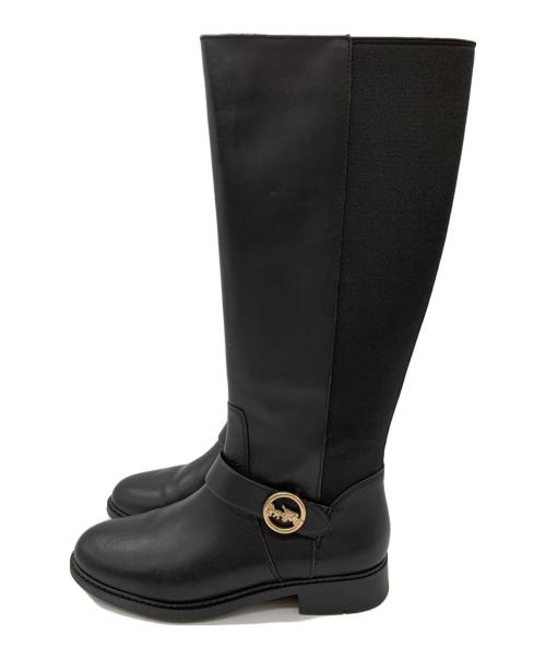 COACH（コーチ）COACH (コーチ) COACH　ロングブーツ ブラック サイズ:38.5の古着・服飾アイテム