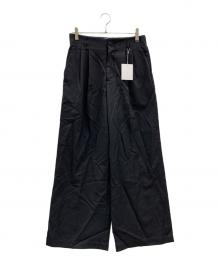 ORIMI（オリミ）の古着「ORIMI　タックパンツ」｜ネイビー