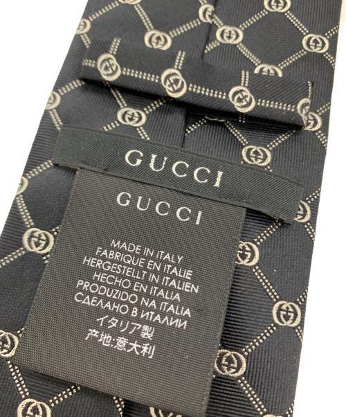 GUCCI（グッチ）GUCCI (グッチ) GUCCI　ネクタイ ブラック サイズ:８×148の古着・服飾アイテム