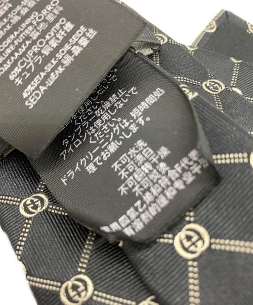 GUCCI（グッチ）GUCCI (グッチ) GUCCI　ネクタイ ブラック サイズ:８×148の古着・服飾アイテム