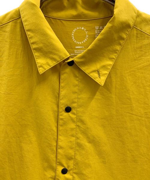 山と道（ヤマトミチ）山と道 (ヤマトミチ) 山と道　長袖シャツ マスタード サイズ:Lの古着・服飾アイテム