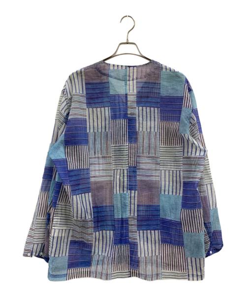 迷迭香（マンネンロウ）迷迭香 (マンネンロウ) SHIPS any (シップスエニィ) 迷迭香　SHIPS any　長袖シャツ ブルー サイズ:3の古着・服飾アイテム