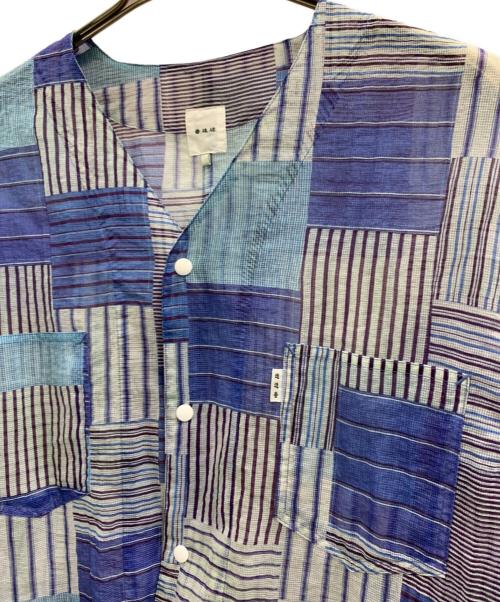 迷迭香（マンネンロウ）迷迭香 (マンネンロウ) SHIPS any (シップスエニィ) 迷迭香　SHIPS any　長袖シャツ ブルー サイズ:3の古着・服飾アイテム