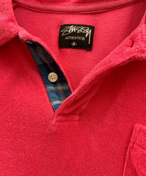 stussy（ステューシー）stussy (ステューシー) stussy　ポロシャツ ピンク サイズ:Mの古着・服飾アイテム