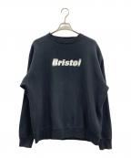 F.C.R.B.エフシーレアルブリストル）の古着「F.C.R.B.　裏起毛スウェット」｜ブラック