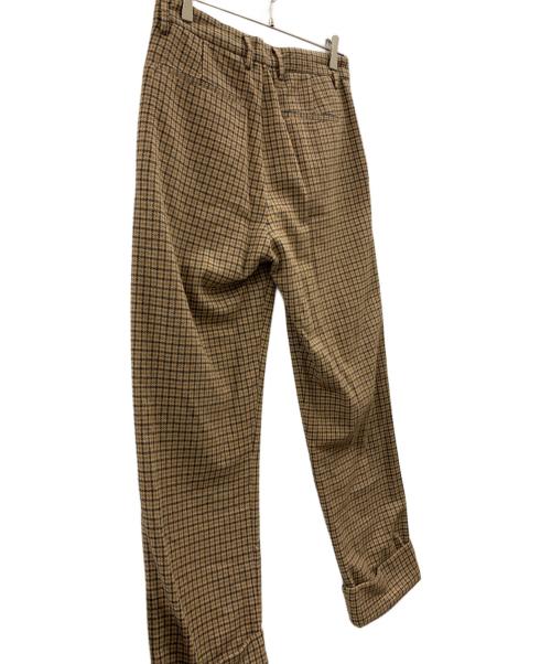 ZARA（ザラ）ZARA (ザラ) Harry Lambert (ハリー・ランバート) ZARA　harry lambert　ウールパンツ ブラウン サイズ:SIZE 40の古着・服飾アイテム