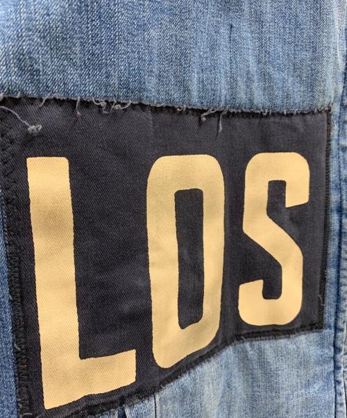 BLUE BLUE（ブルーブルー）BLUE BLUE (ブルーブルー) BLUE BLUE　ワークジャケット ブルー×ブラック サイズ:2の古着・服飾アイテム