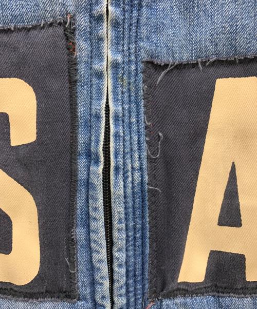 BLUE BLUE（ブルーブルー）BLUE BLUE (ブルーブルー) BLUE BLUE　ワークジャケット ブルー×ブラック サイズ:2の古着・服飾アイテム