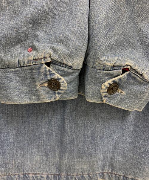 BLUE BLUE（ブルーブルー）BLUE BLUE (ブルーブルー) BLUE BLUE　ワークジャケット ブルー×ブラック サイズ:2の古着・服飾アイテム