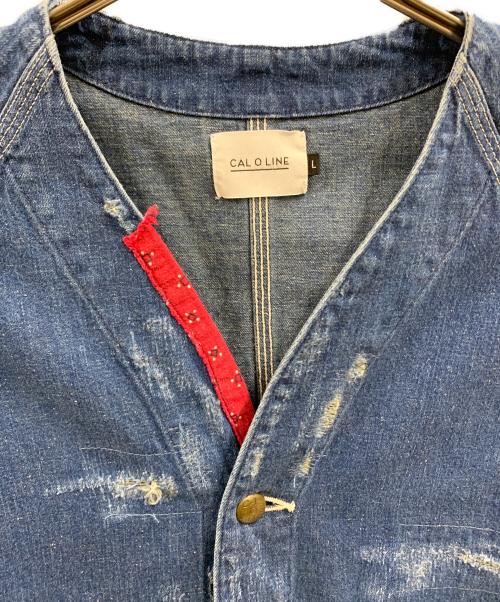 CAL O LINE（キャルオーライン）CAL O LINE (キャルオーライン) CAL O LINE　デニムジャケット インディゴ サイズ:Lの古着・服飾アイテム