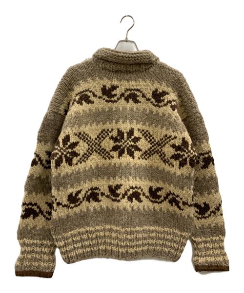 POLO RALPH LAUREN（ポロ・ラルフローレン）POLO RALPH LAUREN (ポロ・ラルフローレン) POLO RALPH LAUREN カウチンニットカーディガン ベージュ×ブラウン サイズ:Sの古着・服飾アイテム