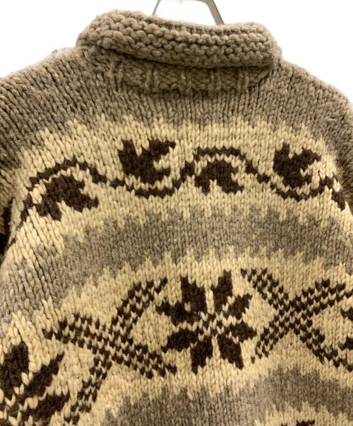 POLO RALPH LAUREN（ポロ・ラルフローレン）POLO RALPH LAUREN (ポロ・ラルフローレン) POLO RALPH LAUREN カウチンニットカーディガン ベージュ×ブラウン サイズ:Sの古着・服飾アイテム