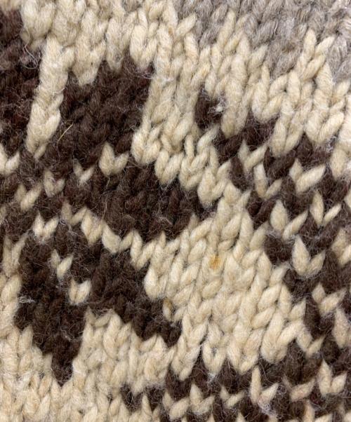 POLO RALPH LAUREN（ポロ・ラルフローレン）POLO RALPH LAUREN (ポロ・ラルフローレン) POLO RALPH LAUREN カウチンニットカーディガン ベージュ×ブラウン サイズ:Sの古着・服飾アイテム