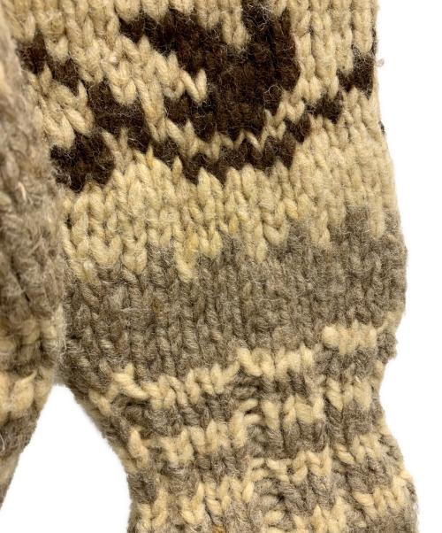 POLO RALPH LAUREN（ポロ・ラルフローレン）POLO RALPH LAUREN (ポロ・ラルフローレン) POLO RALPH LAUREN カウチンニットカーディガン ベージュ×ブラウン サイズ:Sの古着・服飾アイテム