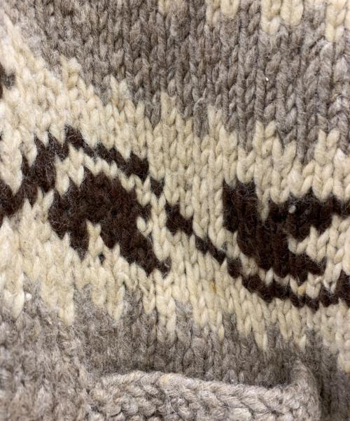 POLO RALPH LAUREN（ポロ・ラルフローレン）POLO RALPH LAUREN (ポロ・ラルフローレン) POLO RALPH LAUREN カウチンニットカーディガン ベージュ×ブラウン サイズ:Sの古着・服飾アイテム