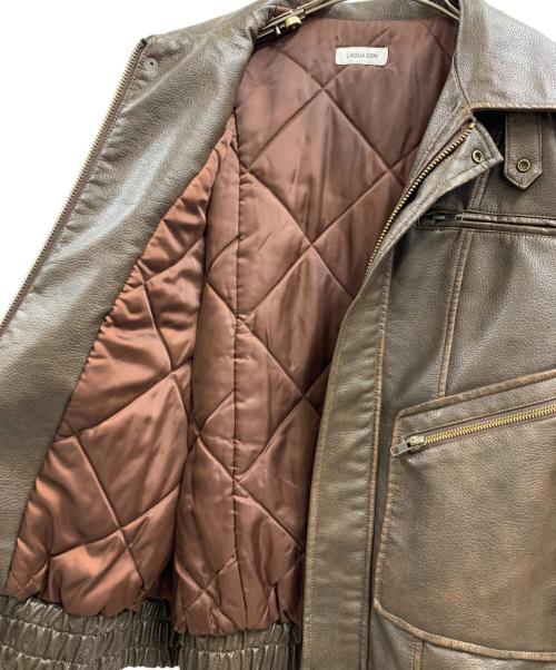LAGUA GEM（ラグアジェム）LAGUA GEM (ラグアジェム) LAGUA GEM　フェイクレザージャケット ダークブラウン サイズ:FREEの古着・服飾アイテム