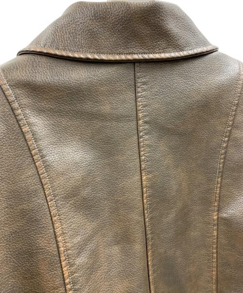 LAGUA GEM（ラグアジェム）LAGUA GEM (ラグアジェム) LAGUA GEM　フェイクレザージャケット ダークブラウン サイズ:FREEの古着・服飾アイテム