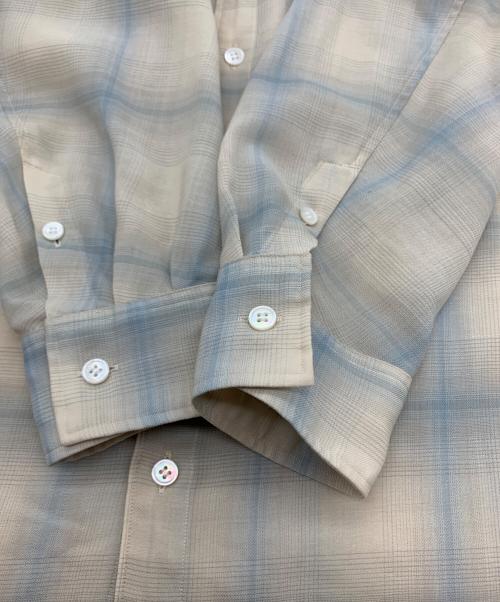 VEIN（ヴェイン）VEIN (ヴェイン) VEIN　長袖シャツ アイボリー×ブルー サイズ:1の古着・服飾アイテム
