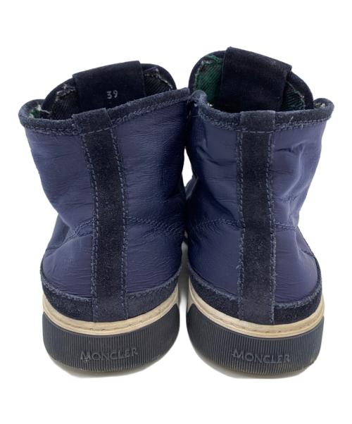 MONCLER（モンクレール）MONCLER (モンクレール) MONCLER　ハイカットスニーカー ネイビー サイズ:24.5ｃｍの古着・服飾アイテム