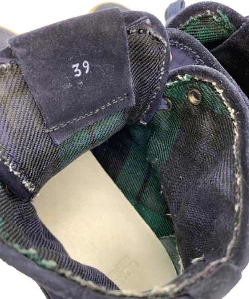 MONCLER（モンクレール）MONCLER (モンクレール) MONCLER　ハイカットスニーカー ネイビー サイズ:24.5ｃｍの古着・服飾アイテム