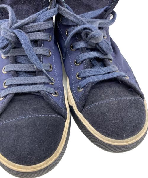 MONCLER（モンクレール）MONCLER (モンクレール) MONCLER　ハイカットスニーカー ネイビー サイズ:24.5ｃｍの古着・服飾アイテム