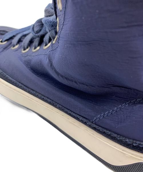 MONCLER（モンクレール）MONCLER (モンクレール) MONCLER　ハイカットスニーカー ネイビー サイズ:24.5ｃｍの古着・服飾アイテム