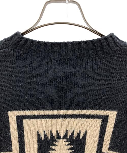 B:MING by BEAMS（ビーミングバイビームス）B:MING by BEAMS (ビーミングバイビームス) PENDLETON (ペンドルトン) B:MING by BEAMS　PENDLETON　厚手ニット ブラック サイズ:Sの古着・服飾アイテム