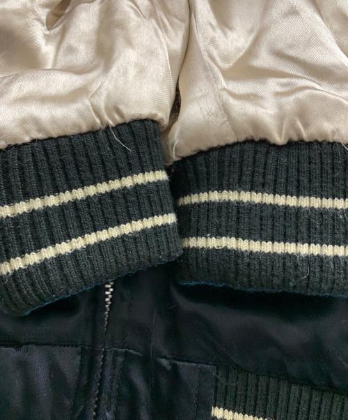 VANSON（バンソン）VANSON (バンソン) TOM and JERRY (トム アンド ジェリー) VANSON　TOM AND JERRY　スカジャン ブラック×アイボリー サイズ:Sの古着・服飾アイテム